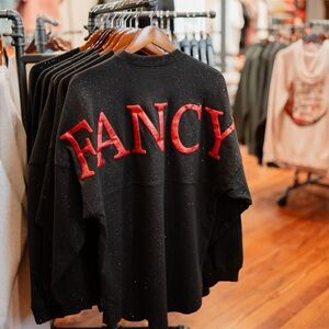 Limited Edition Reba’s Place Fancy Glitter Black Long Sleeve Spirit Jersey.